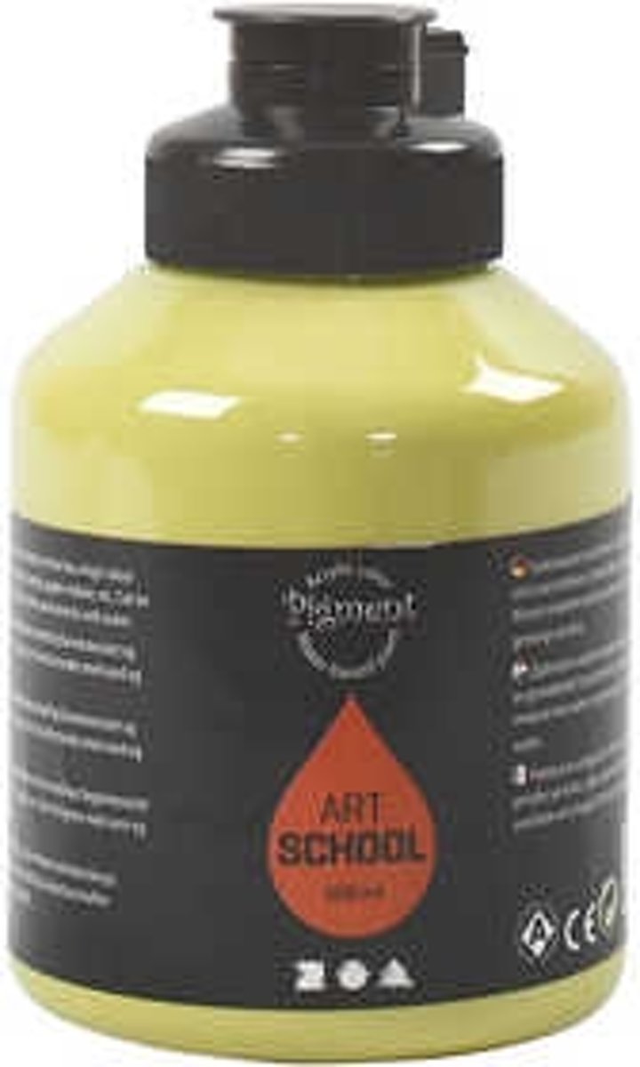 Pigment Art School, kiwi, semi-opaque, good fade resistant, 500ml [HOB-35450]